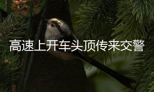 高速上開(kāi)車(chē)頭頂傳來(lái)交警碎碎念——安全與法規(guī)的雙重提醒