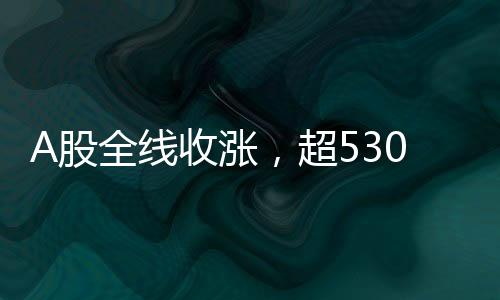 A股全線收漲，超5300股飄紅——股市全面繁榮的啟示